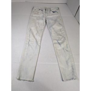 Rag & Bone Cate Mid Rise Ankle Skinny Jeans‎ Size 24 Light Wash Distressed
